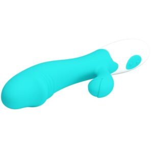 Pretty Love Snappy — Rabbit Vibrator, Aqua Green — G-Spot Vibrators — view 2