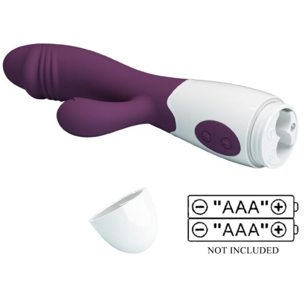 Pretty Love Snappy — Rabbit Vibrator, Purple — G-Spot Vibrators — view 8