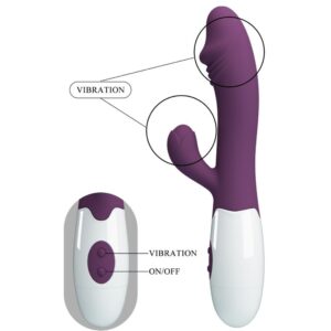 Pretty Love Snappy — Rabbit Vibrator, Purple — G-Spot Vibrators — view 2