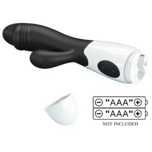 Pretty Love Snappy — Rabbit Vibrator, Black — G-Spot Vibrators — view 3