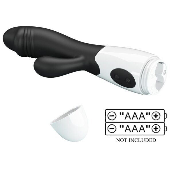 Pretty Love Snappy — Rabbit Vibrator, Black — G-Spot Vibrators — view 3