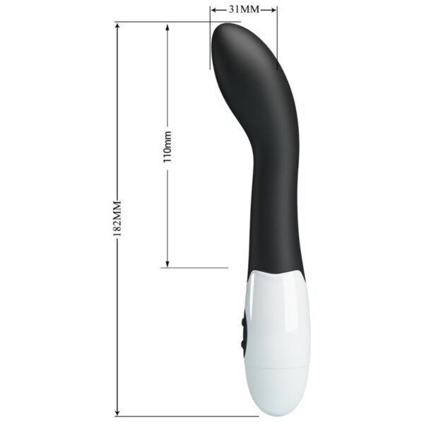 Pretty Love Bishop — G-Spot Vibrator, Silicone, Black — G-Spot Vibrators — view 9
