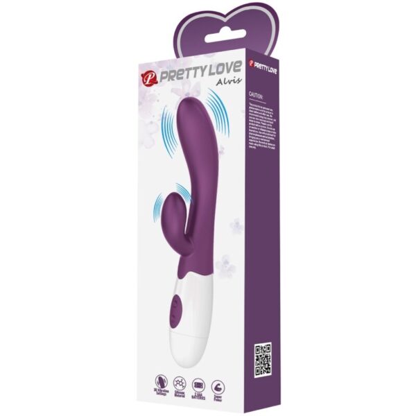 Pretty Love Alvis — Rabbit Vibrator, Silicone, Purple — G-Spot Vibrators — view 10