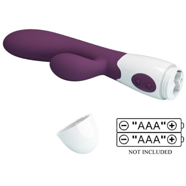 Pretty Love Alvis — Rabbit Vibrator, Silicone, Purple — G-Spot Vibrators — view 9