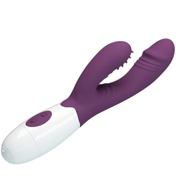 Pretty Love Andre — Rabbit Vibrator, Silicone, Purple — G-Spot Vibrators — view 5