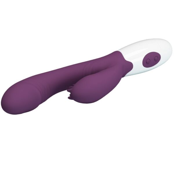 Pretty Love Andre — Rabbit Vibrator, Silicone, Purple — G-Spot Vibrators — view 8