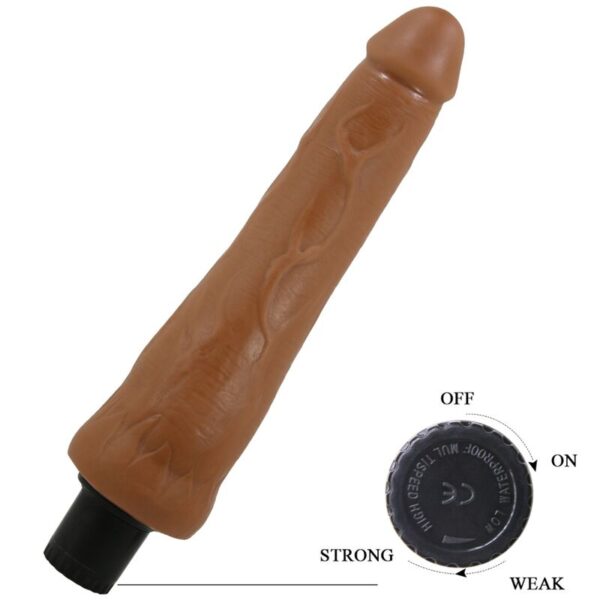 Pretty Love Alfredo — Realistic Vibrator, 21.5 cm, Brown — Realistic Vibrators — view 10