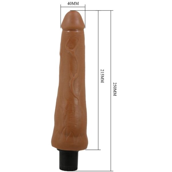 Pretty Love Alfredo — Realistic Vibrator, 21.5 cm, Brown — Realistic Vibrators — view 8