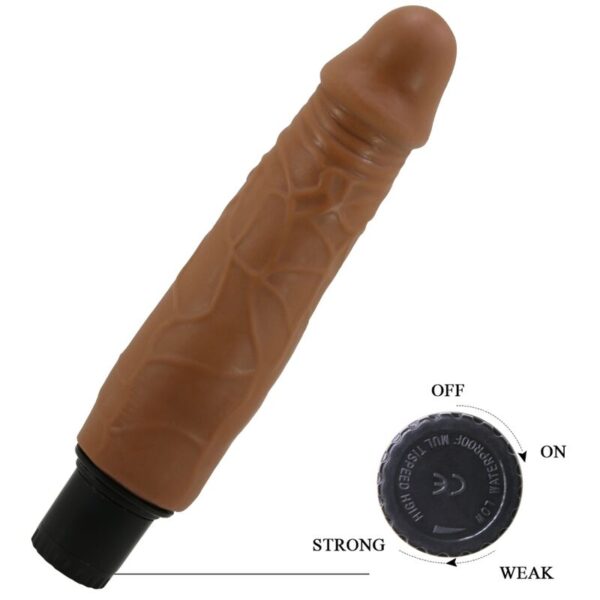 Pretty Love Waldorf — Realistic Vibrator, 18 cm, Brown — Realistic Vibrators — view 6