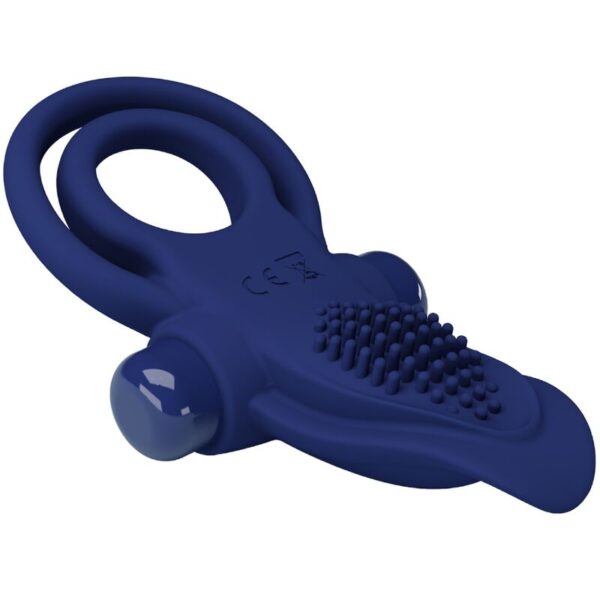 Pretty Love Bronson — Vibrating Cock Ring, Blue — Cock Rings — view 7