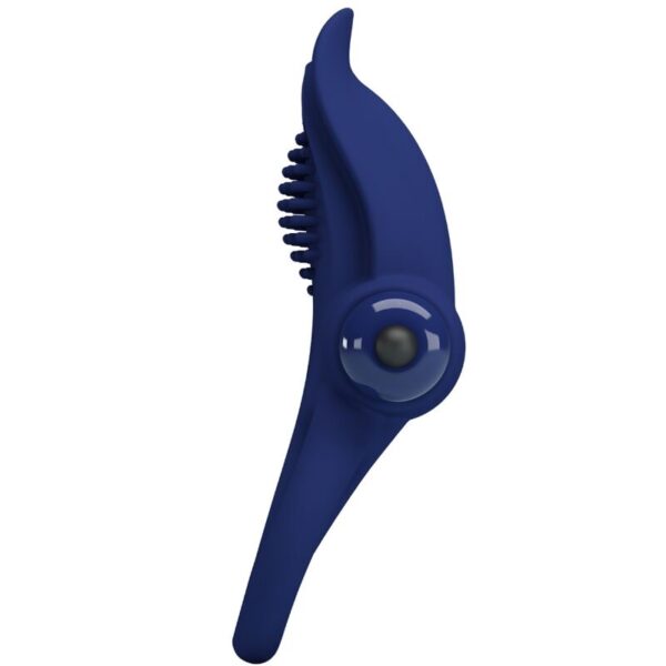 Pretty Love Bronson — Vibrating Cock Ring, Blue — Cock Rings — view 6
