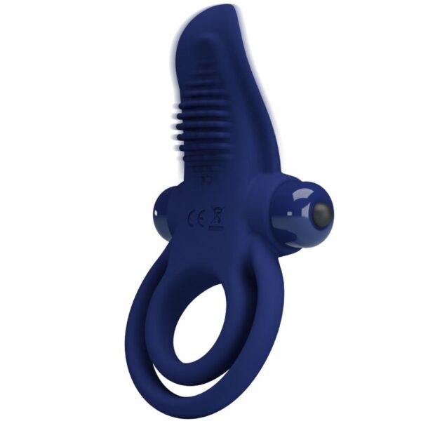 Pretty Love Bronson — Vibrating Cock Ring, Blue — Cock Rings — view 5