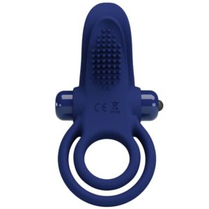 Pretty Love Bronson — Vibrating Cock Ring, Blue — Cock Rings — view 3