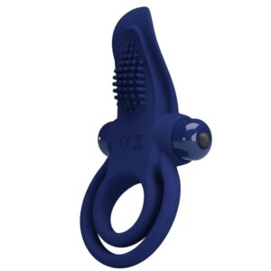 Pretty Love Bronson — Vibrating Cock Ring, Blue — Cock Rings