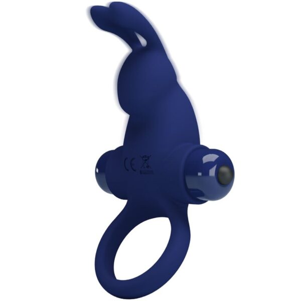 Pretty Love Jiro — Vibrating Cock Ring, Blue — Cock Rings — view 9