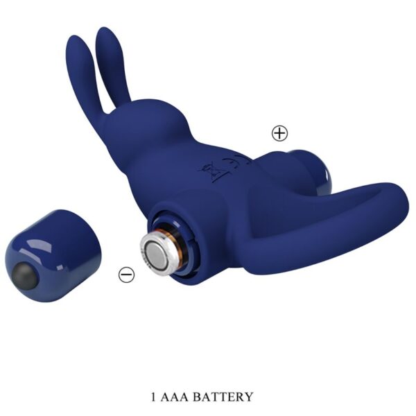 Pretty Love Jiro — Vibrating Cock Ring, Blue — Cock Rings — view 2