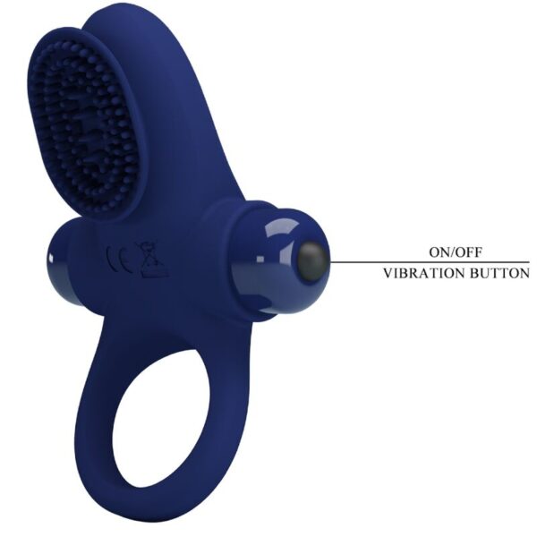 Pretty Love Palle — Vibrating Cock Ring, Blue — Cock Rings — view 8