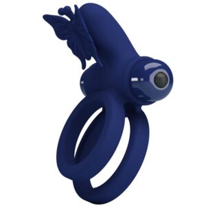 Pretty Love Jamele — Vibrating Cock Ring, Blue — Cock Rings — view 3