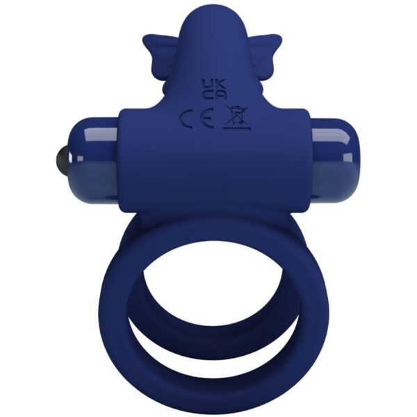 Pretty Love Jamele — Vibrating Cock Ring, Blue — Cock Rings — view 5