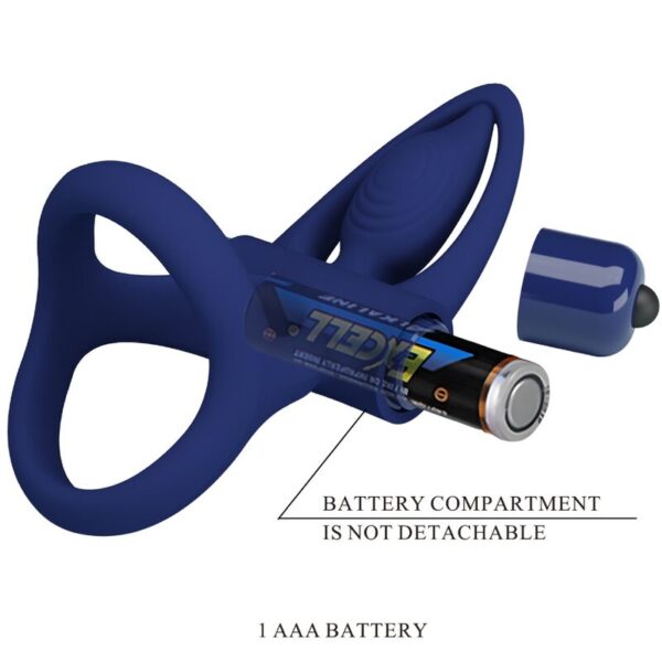 Pretty Love Mat — Vibrating Cock Ring, Blue — Cock Rings — view 7