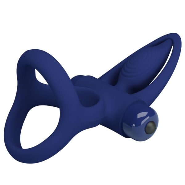 Pretty Love Mat — Vibrating Cock Ring, Blue — Cock Rings — view 6