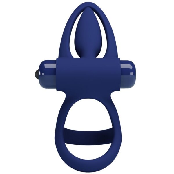 Pretty Love Mat — Vibrating Cock Ring, Blue — Cock Rings — view 4