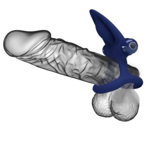 Pretty Love Mat — Vibrating Cock Ring, Blue — Cock Rings — view 2