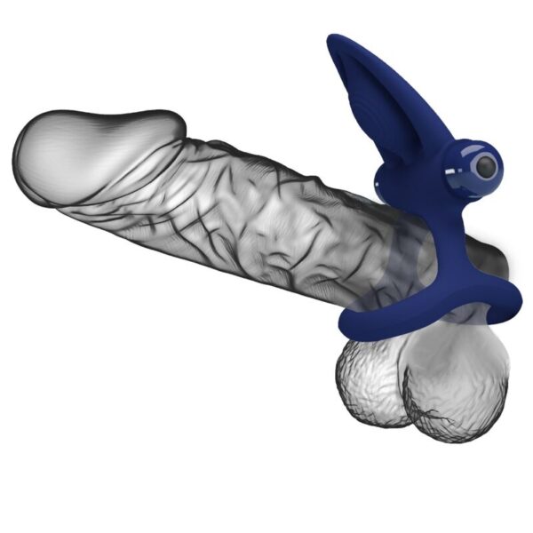 Pretty Love Mat — Vibrating Cock Ring, Blue — Cock Rings — view 2