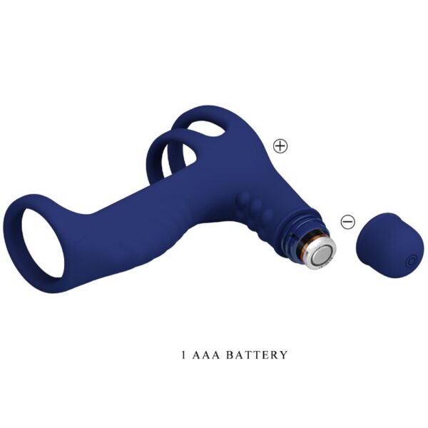 Pretty Love Elish — Vibrating Cock Ring, Blue — Cock Rings — view 8