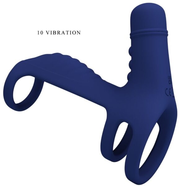 Pretty Love Elish — Vibrating Cock Ring, Blue — Cock Rings — view 5