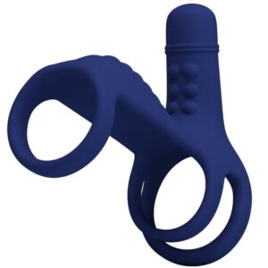 Pretty Love Elish — Vibrating Cock Ring, Blue — Cock Rings