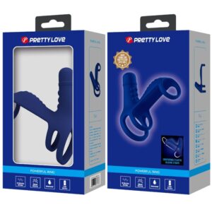 Pretty Love Elish — Vibrating Cock Ring, Blue — Cock Rings — view 2