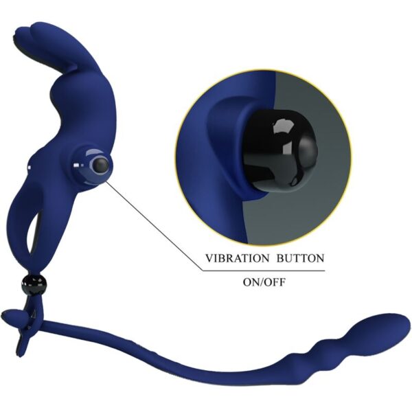 Pretty Love Ayad — Vibrating Cock Ring, Blue — Cock Rings — view 10
