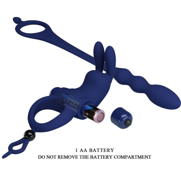 Pretty Love Ayad — Vibrating Cock Ring, Blue — Cock Rings — view 8