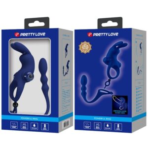 Pretty Love Ayad — Vibrating Cock Ring, Blue — Cock Rings — view 2