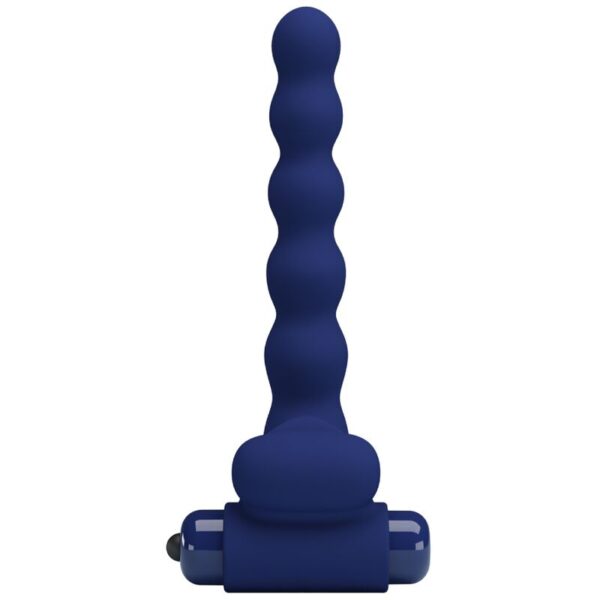 Pretty Love Ajmal — Vibrating Cock Ring, Butt Plug, Blue — Cock Rings — view 10