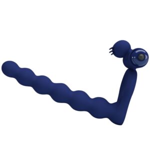 Pretty Love Ajmal — Vibrating Cock Ring, Butt Plug, Blue — Cock Rings — view 3