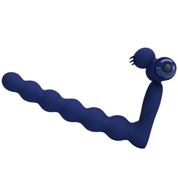 Pretty Love Ajmal — Vibrating Cock Ring, Butt Plug, Blue — Cock Rings — view 3