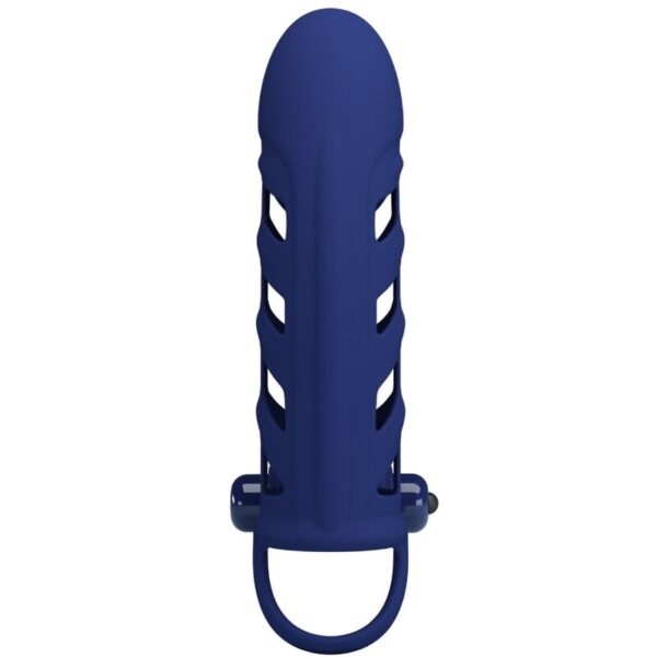 Pretty Love Altaf — Vibrating Penis Sleeve, Blue — Cock Rings — view 3