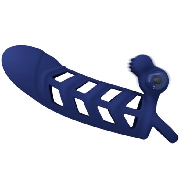Pretty Love Altaf — Vibrating Penis Sleeve, Blue — Cock Rings — view 5