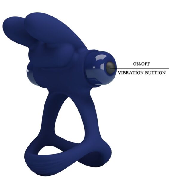 Pretty Love Francisco Double — Vibrating Cock Ring — Cock Rings — view 10