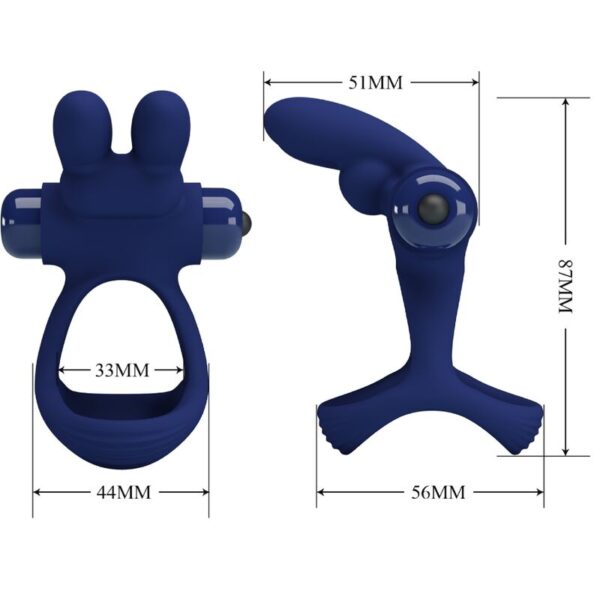 Pretty Love Francisco Double — Vibrating Cock Ring — Cock Rings — view 6