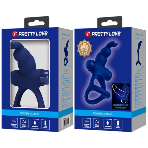 Pretty Love Luchito Double — Vibrating Cock Ring — Cock Rings — view 4