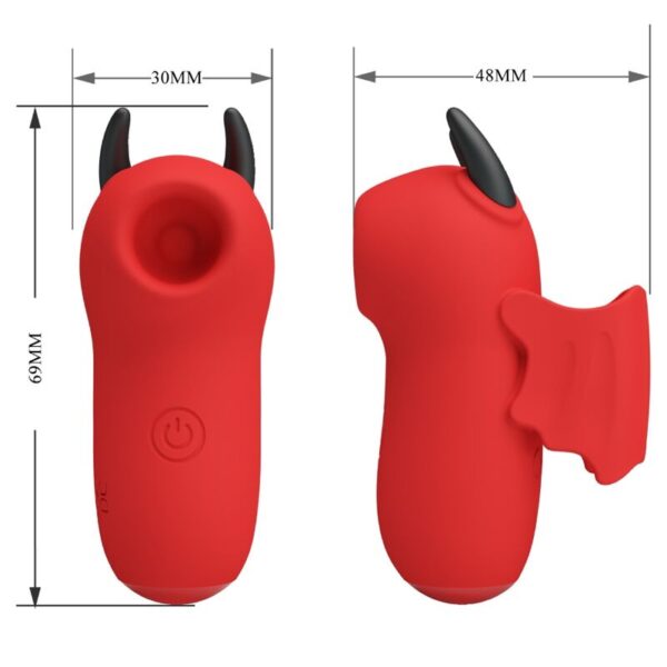 Pretty Love Magic Devil — Clitoral Stimulator, Silicone, Red — Clitoral Stimulators — view 3