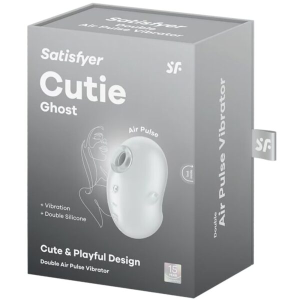 Satisfyer Cutie Ghost — Air Pulse Stimulator, Waterproof, White — Air Pulse Vibrators — view 4