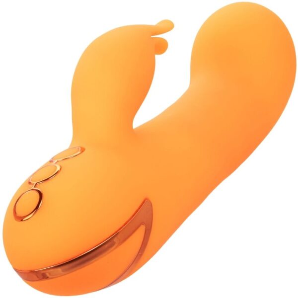 CalExotics Montecito Muse — Rabbit Vibrator, Rechargeable, Orange — Rabbit Vibrators — view 4