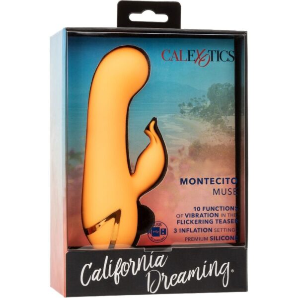 CalExotics Montecito Muse — Rabbit Vibrator, Rechargeable, Orange — Rabbit Vibrators — view 10
