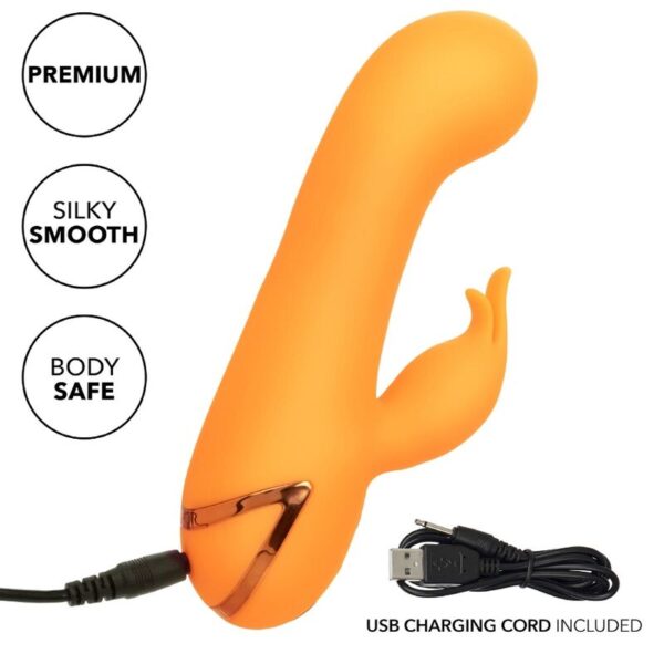 CalExotics Montecito Muse — Rabbit Vibrator, Rechargeable, Orange — Rabbit Vibrators — view 9