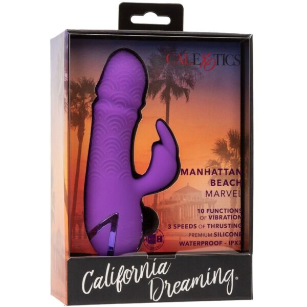 CalExotics Manhattan Beach Marvel — Rabbit Vibrator, Purple — Rabbit Vibrators — view 10