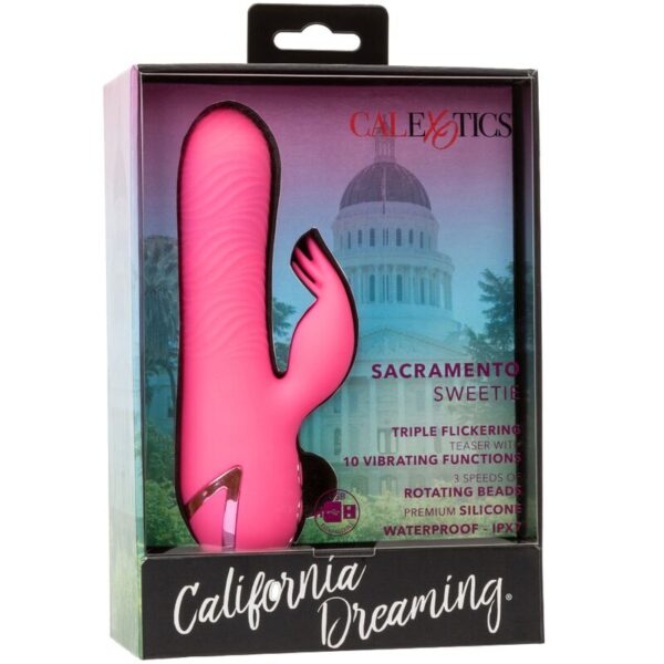 CalExotics Sacramento Sweetie — Rabbit Vibrator, Waterproof, Pink — Rabbit Vibrators — view 10